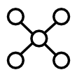 Icon for database structure and automated data processing in configurator software.