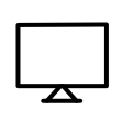 Icon representing cross-platform deployment on web browsers, mobile devices, and retail screens.