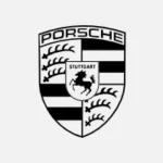 Porsche brand logo representing automotive project track record for digital interactive solutions.